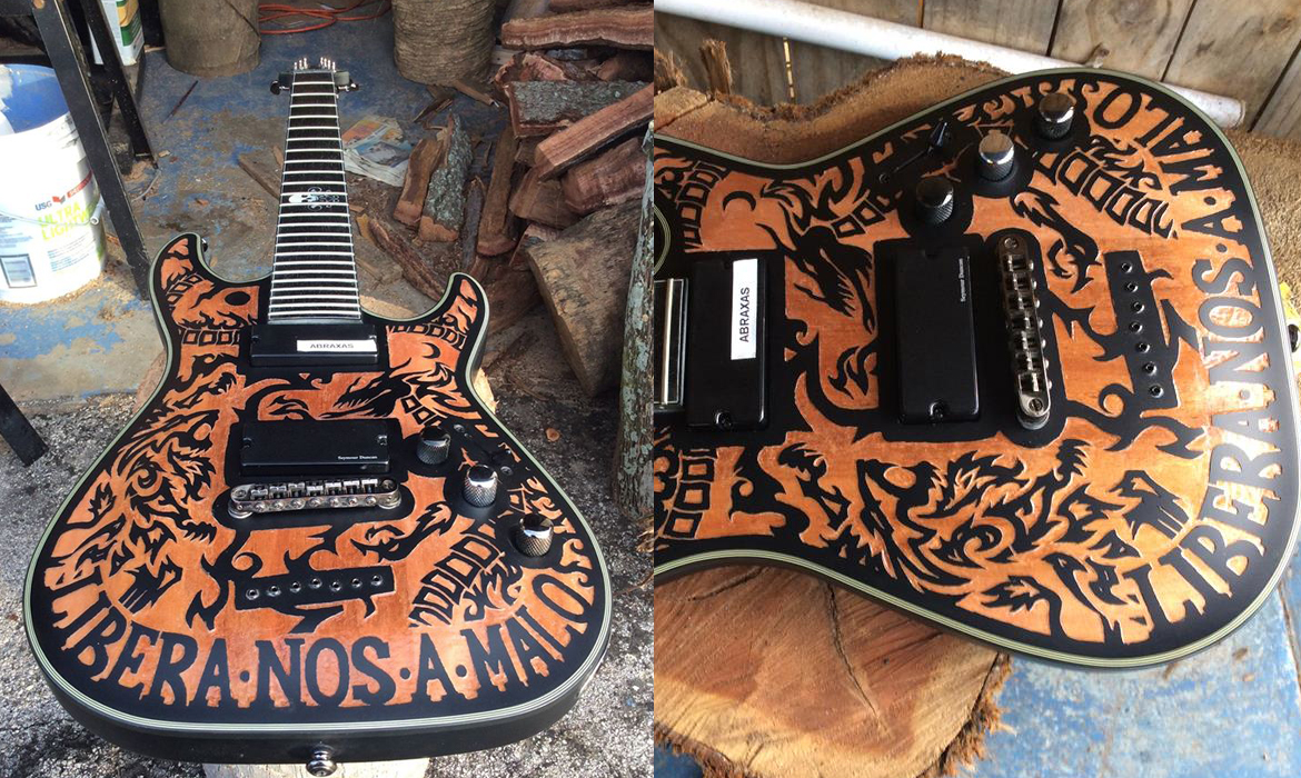 Guitar Carvings, Elvis Caron, MakersOriginal. St.
                Pete, FL
